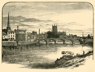 Worcester, from the Railway Bridge by Unbekannt