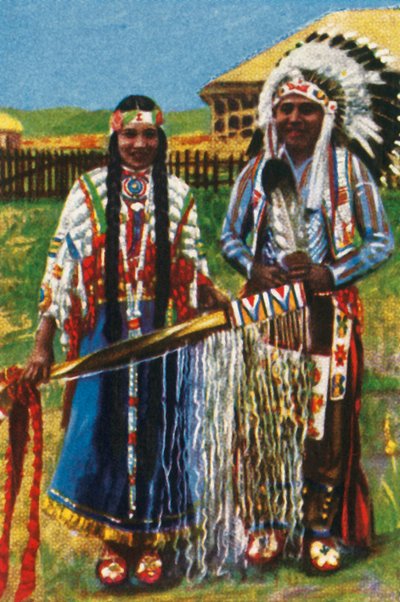 Young Native Americans by Unbekannt