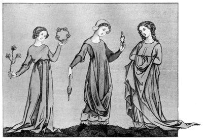 Young Girls, 13th century by Unbekannt