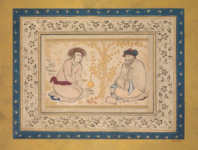 Youth and Dervish, second quarter 17th century by Unbekannt