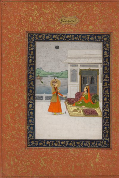 Yusuf and Zulaykha meeting by Unbekannt