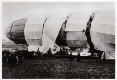 Zeppelin LZ2 after its destruction, 1906 1933 by Unbekannt