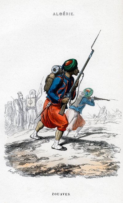 Zouaves, French Army in Algeria by Unbekannt