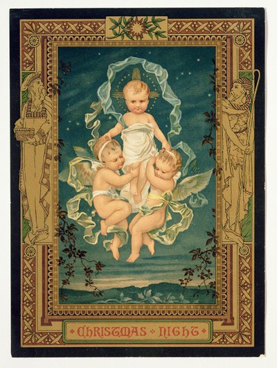 Christmas Night, Christmas card, 1880s by Unbekannt Unbekannt
