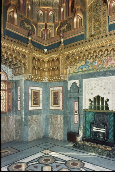 Interior, Cardiff Castle, Wales, built c.1875 by Unbekannt Unbekannt