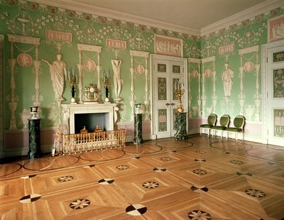 Interior of the Green Dining Room by Unbekannt Unbekannt