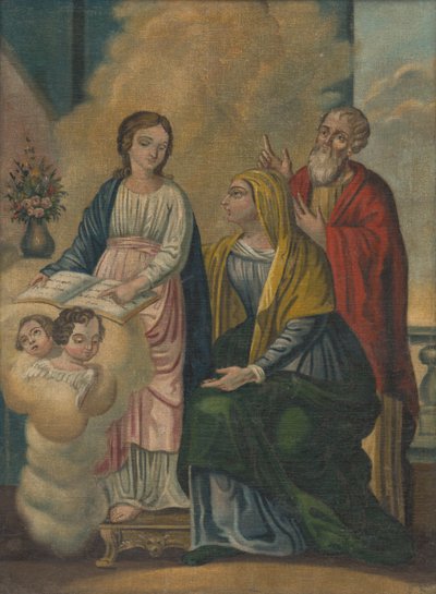 Virgin Mary, Saint Anne, Saint Joachim by Unbekannt Unbekannt