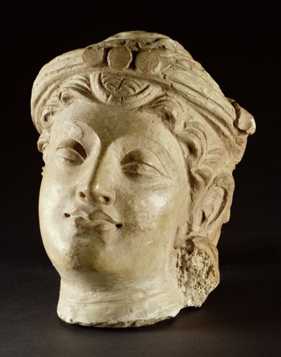 Stucco Head, Gandhara, 4th Century AD by Unbekannt Unbekannt