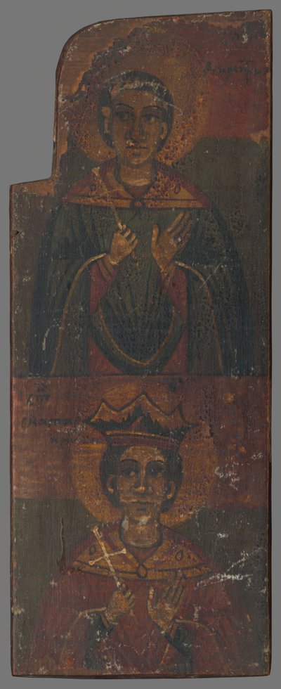 Saint Demetrius, Saint Catherine by Unbekannt Unbekannt