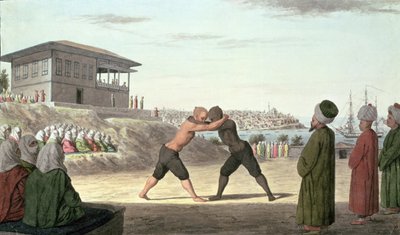Wrestling Match, Constantinople by Unbekannt Unbekannt