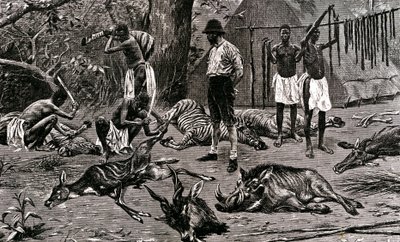A great hunting day! 1900 by Unbekannter Künstler