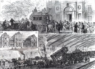 A Railway Accident at Blackburn Station by Unbekannt