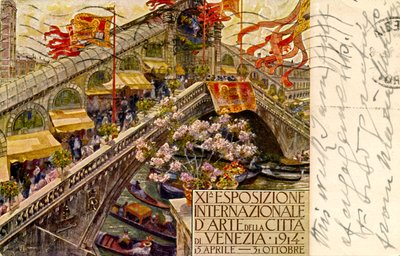 Advertisement for 11th International Art Exhibition by Unbekannter Künstler