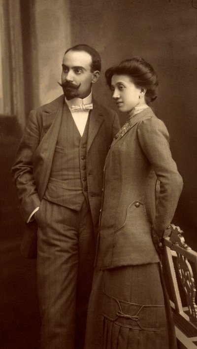Alfredo Trombetta and his wife by Unbekannt