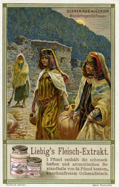 Algerian Scenes: Women carrying water by Unbekannter Künstler