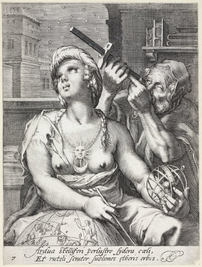 Allegorical Engraving of Astronomy by Unbekannt