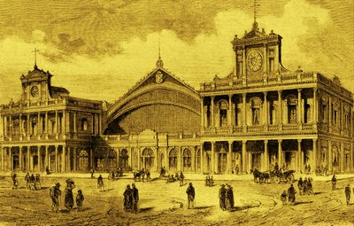 Anhalt Railway Station in Berlin, ca 1880 by Unbekannter Künstler