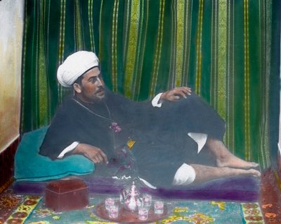 Arab Having Tea by Unbekannter Künstler