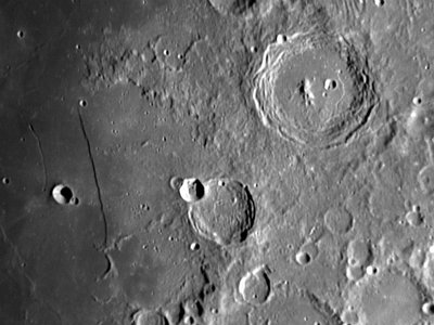 Arzachel and Rupus Recta Craters by Unbekannt