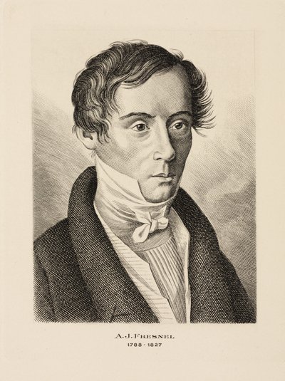 Augustin Jean Fresnel, French physicist, c 1825 by Unbekannt