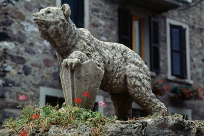 Bear Statue, Bear Square, Schilpario, Lombardy, Italy by Benjamin Baud