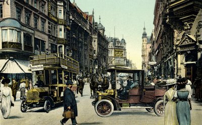 Berlin Street Scene, Early 20th Century (Postcard) by Unbekannter Künstler
