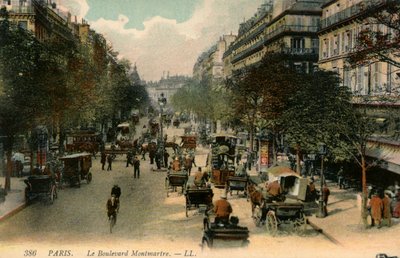 Boulevard Montmartre, Paris by Unbekannter Künstler