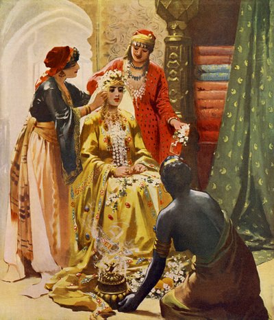 Bridal Preparations by Unbekannter Künstler