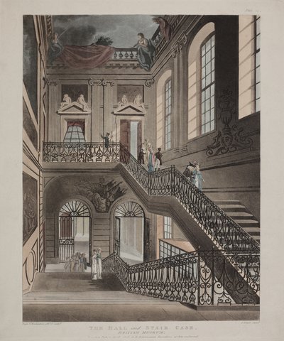 British Museum, Holborn, 1808 by Unbekannt