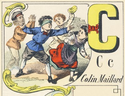 C: colin-maillard - Games Alphabet, c.1890 by Unbekannt