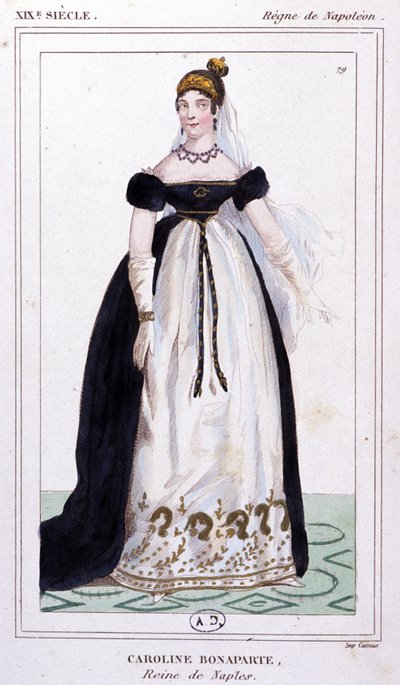 Caroline Bonaparte, c. 1810 by Unbekannter Künstler