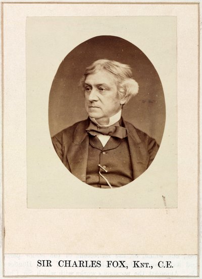 Charles Fox, engineer, c 1860s by Unbekannt