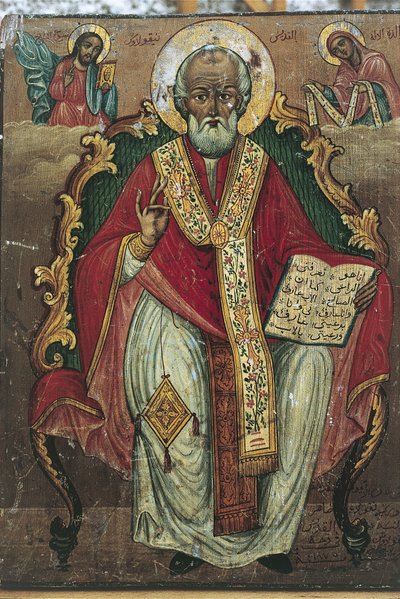 Close-up of a saint by Benjamin Baud