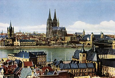 Cologne: cathedral and town by Unbekannter Künstler