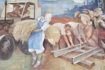 Communist mosaic by Max Lingner, Berlin, Germany by Unbekannt