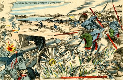 Cossack Charge at Gumbinnen, 20 August 1914 by Unbekannter Künstler