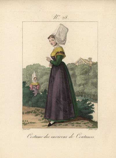 Costume of the Coutances Area by Unbekannter Künstler
