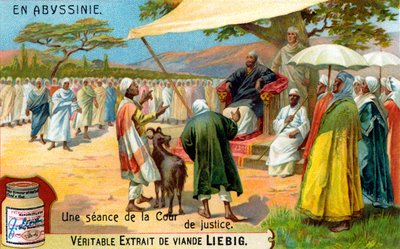 Court Trial in Ethiopia - Illustration by Unbekannter Künstler