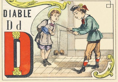 D: diable - Games Alphabet, c.1890 by Unbekannt