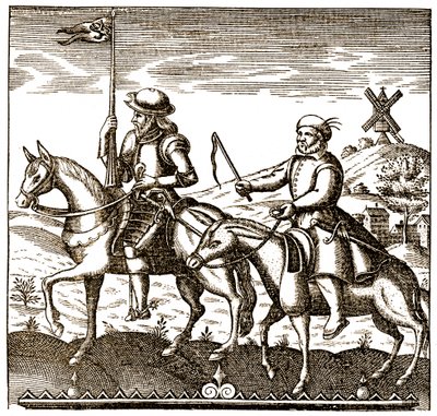 Don Quixote and Sancho Panza by Unbekannter Künstler