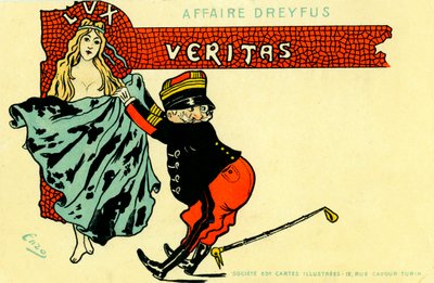 Dreyfus Affair - cartoon by Unbekannter Künstler