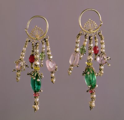 Earrings, Central Asia by Unbekannt