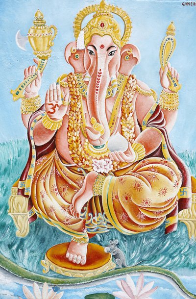 Elephant-headed Hindu god Ganesh, Kathmandu, Nepal by Unbekannt