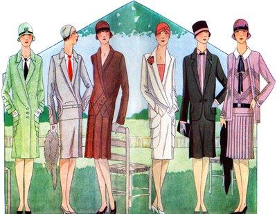 Fashion: Coats and Suits in Spring 1928 by Unbekannter Künstler
