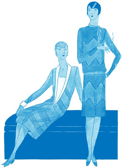 Fashion: Dresses in Spring 1928 by Unbekannter Künstler