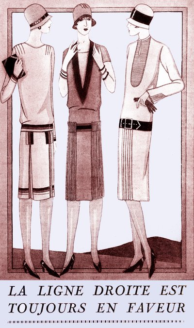 Fashion: dresses in spring 1928 by Unbekannter Künstler