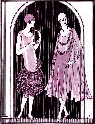 Fashion: Evening Dresses in May 1925 by Unbekannter Künstler