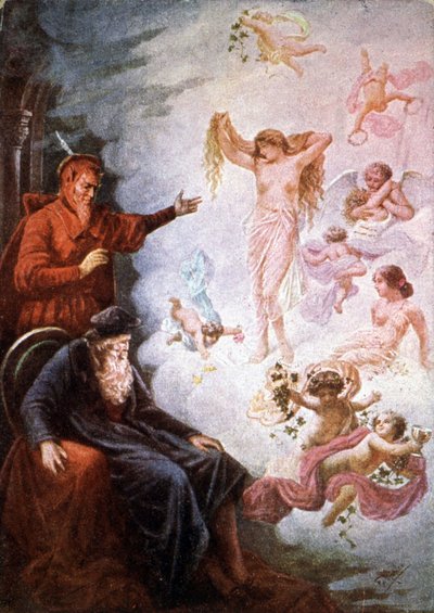 Faust and Mephistopheles by Unbekannter Künstler