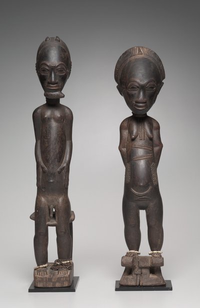 Figure pair, late 1800s to early 1900s by Unbekannt