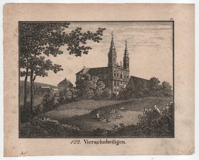 Fourteen Saints (Pen Lithography, Around 1830) by Unbekannter Künstler